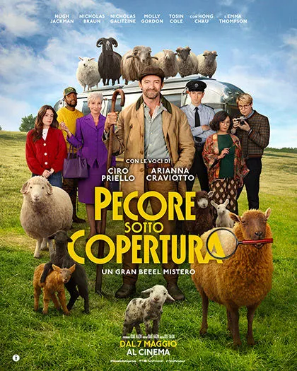 L'immagine mostra la locandina ufficiale italiana di una commedia cinematografica intitolata "Pecore sotto copertura - U