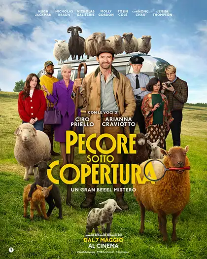 L'immagine mostra la locandina ufficiale italiana di una commedia cinematografica intitolata "Pecore sotto copertura - U
