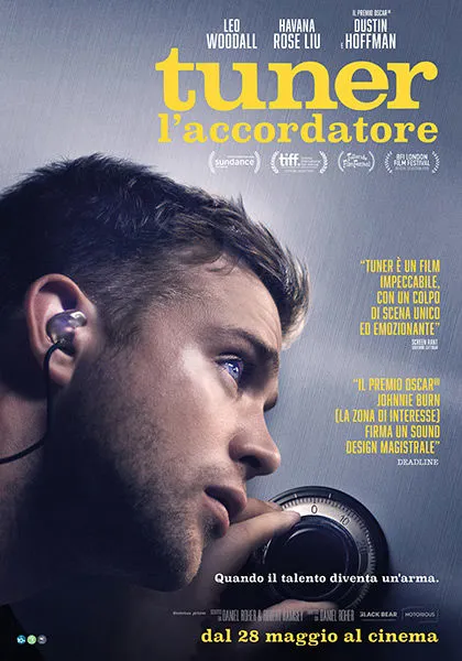 L'immagine mostra la locandina ufficiale italiana del film drammatico/thriller "Tuner - L'accordatore".