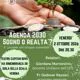  locandina di un evento pubblico di approfondimento intitolato "AGENDA 2030 SOGNO O REALTA'?", con il sottotitolo "E' po
