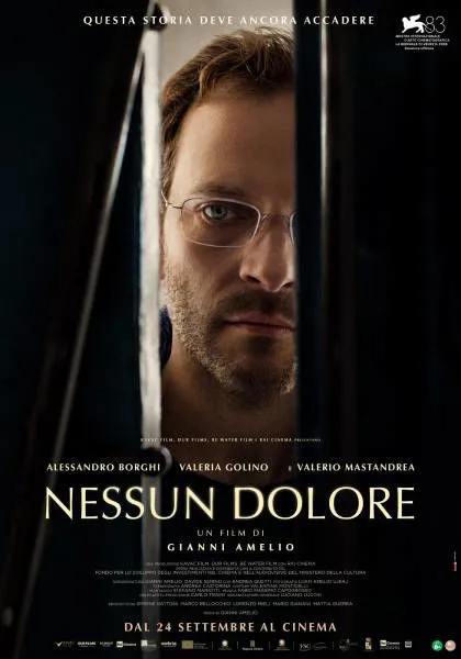 locandina del film drammatico idal titolo Nessun dolore, diretto dal regista Gianni Amelio. 