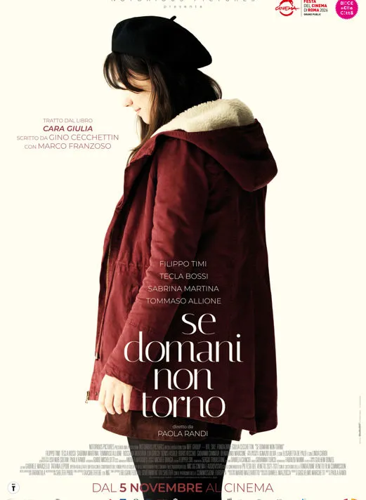 poster del film  "Se domani non torno", diretto da Paola Randi e distribuito da Notorious Pictures