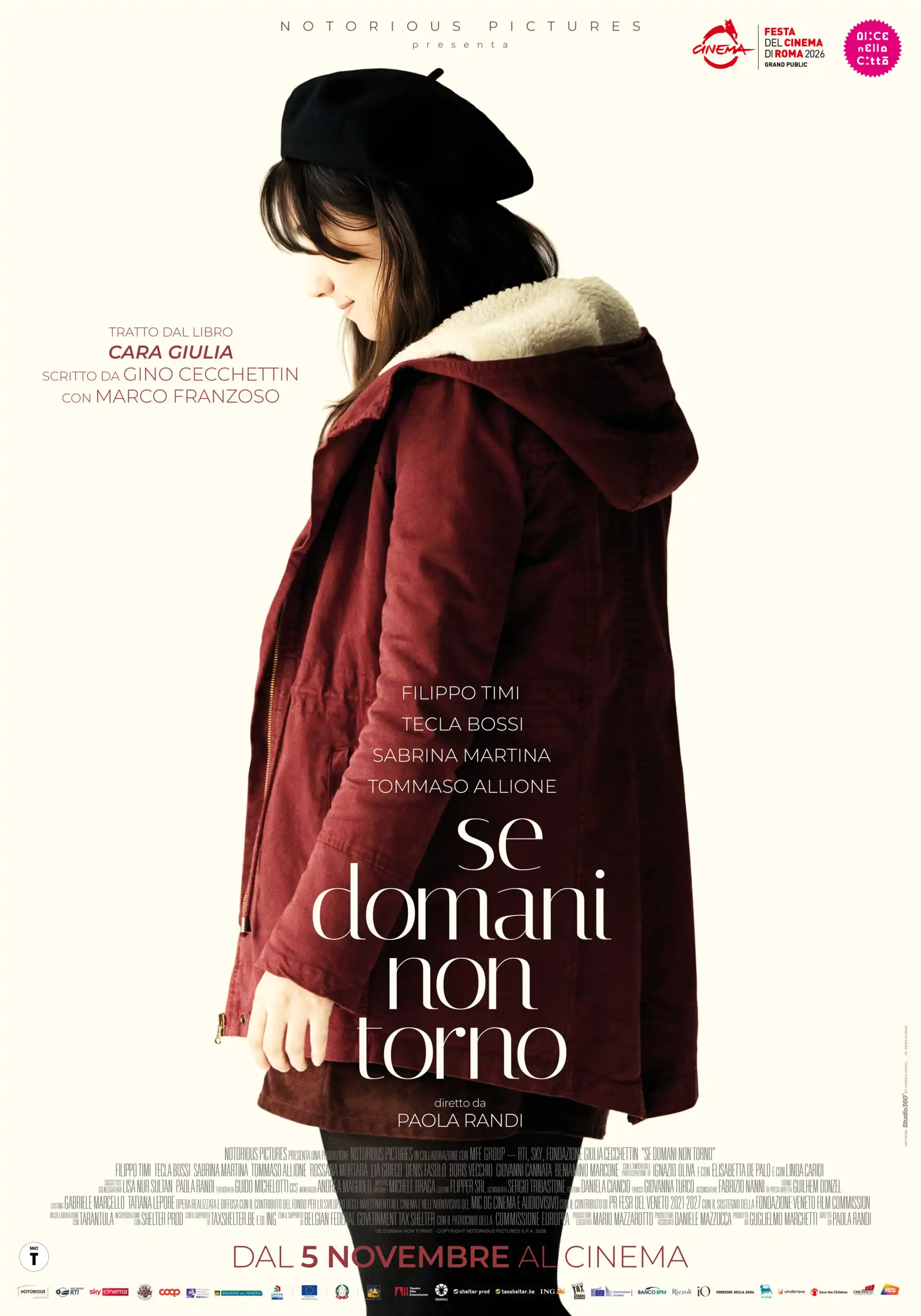 poster del film  "Se domani non torno", diretto da Paola Randi e distribuito da Notorious Pictures