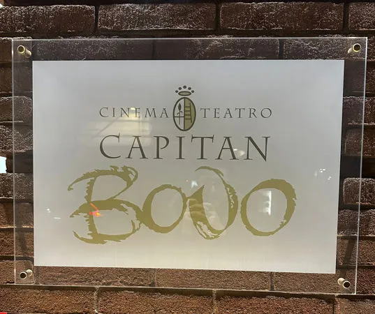 Targa del Cinema Teatro Capitan Bovo a Isola della Scala 
